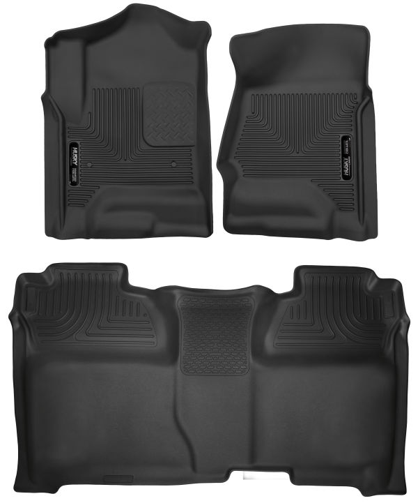 PISOS DELANTERO + TRASERO X-ACT CHEVROLET SILVERADO CREW CAB 14 - 18