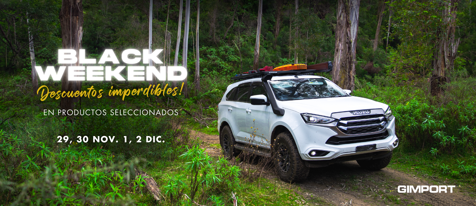 Black Weekend Gimport en productos seleccionados